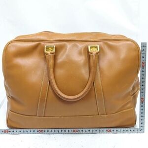 Loewe Tan Leather Tote with Gold Hardware